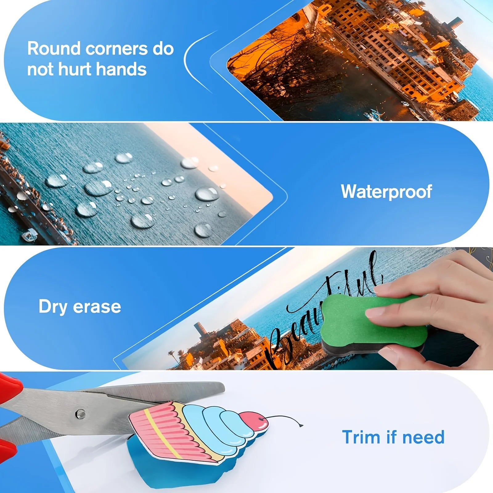 100PCS/2 inch 97mmx67mm Clear Thermal Laminating Pouches Laminating Sheets Laminating Film for Laminator