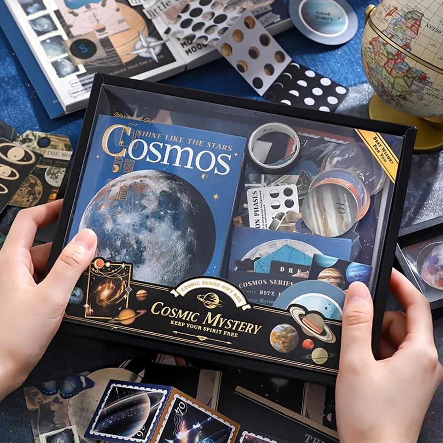 A Set of Creative Diary and Ledger Kit Washpaper Tape Including Decorative Stickers Stationery School Supplies Office