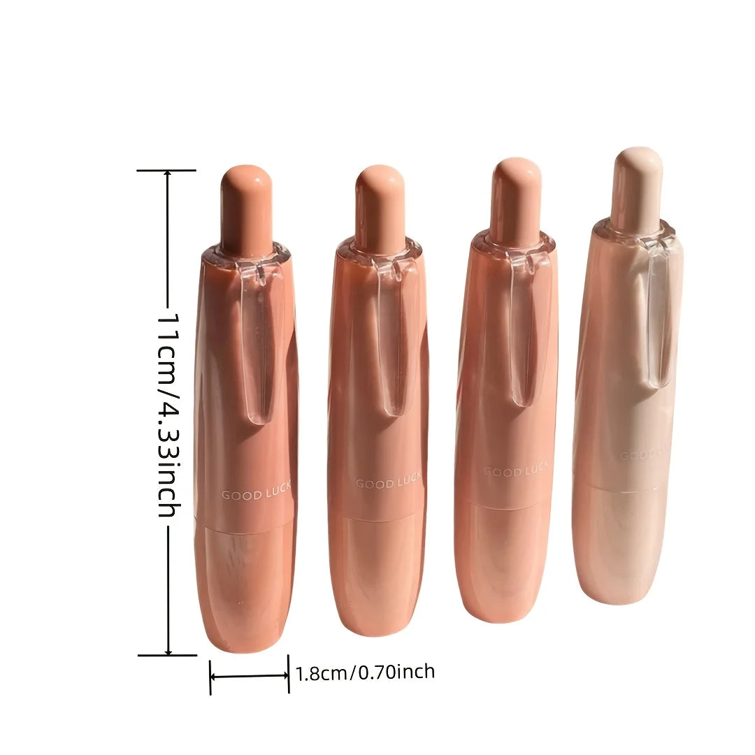 4pcs gradient color tap dot adhesive set, strong double-sided tape, large-capacity replaceable core, hand-made tape