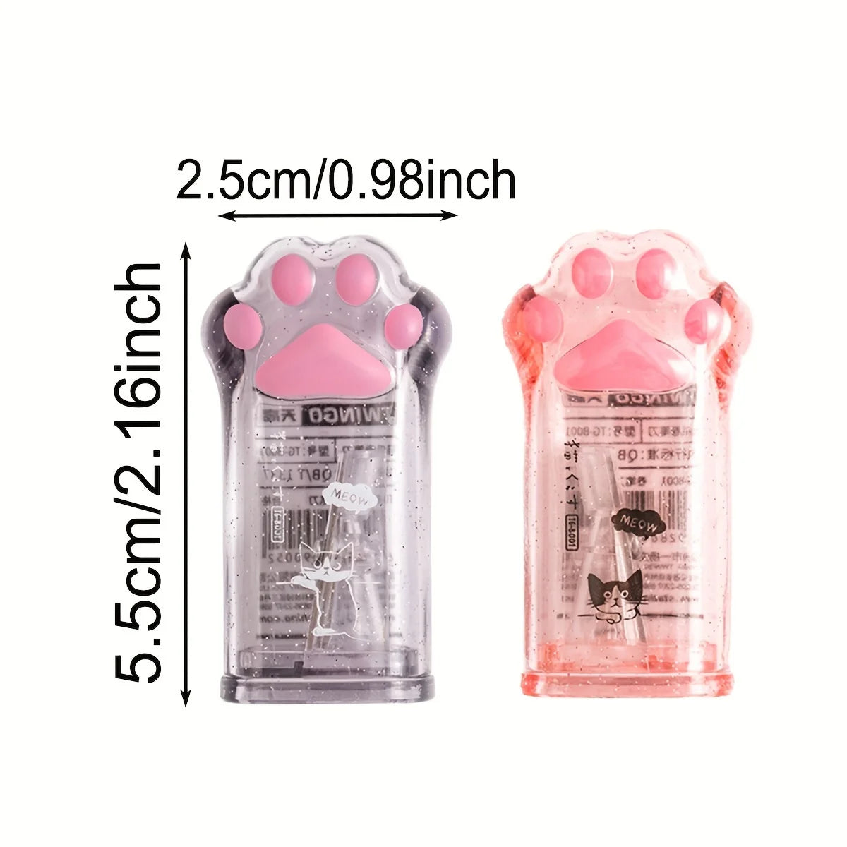 Cat Paw Pencil Sharpener  Manual Pencil  Sharpener  Acrylic  Pencil Sharpener Stationery Gift  Cute Stationery for Art