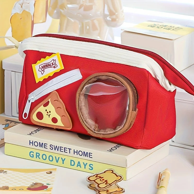 Kawaii Bag Large Capacity Ins Pencil Case for Girls, Cute School Supplies Organizer Pouch, Teen Student Stationery Storage