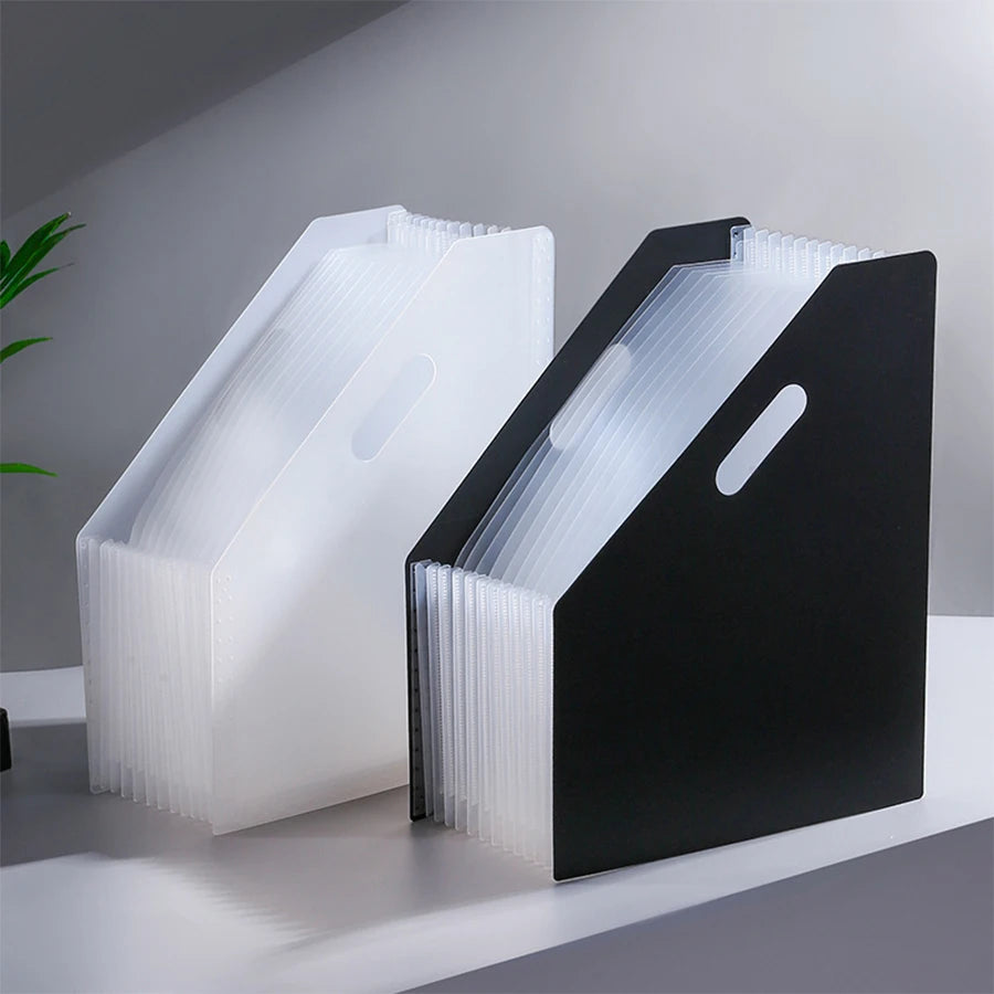 1pc Vertical Portable Folder, Expandable Organ Bag, Multi-layer Student Specific Paper Organizer, Office Files Available