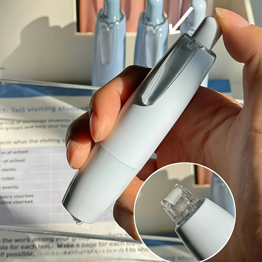 4pcs gradient color tap dot adhesive set, strong double-sided tape, large-capacity replaceable core, hand-made tape