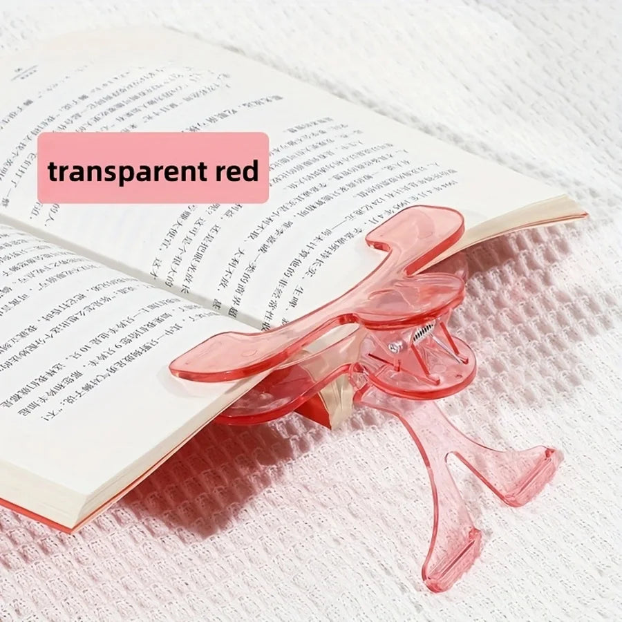 12° Support Angle Reading Aid Fixed Book Clip Anti-slip Visible Reading Book Marker Clip Creative Comfortable Books Fixed Clip