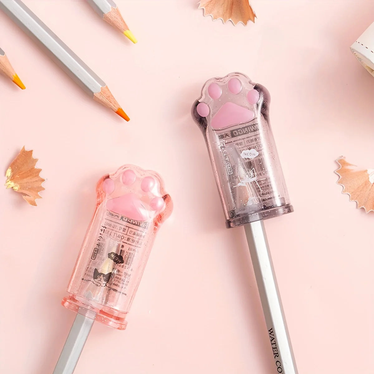 Cat Paw Pencil Sharpener  Manual Pencil  Sharpener  Acrylic  Pencil Sharpener Stationery Gift  Cute Stationery for Art