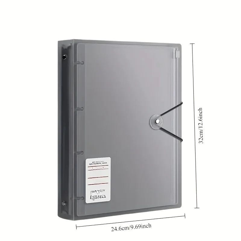 7-in-1 A4 Document Storage Bag Student Waterproof Zip File Bag Makeup Bag School Office Supplies Miscellaneous Storage Organizer