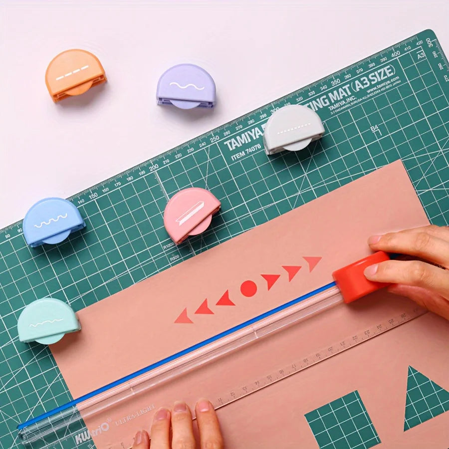 1pc Portable Paper Cutter Effortlessly Cuts Paper Perfectly Every Time, Cutting Paper Safely And Without Hurting Your Hands!