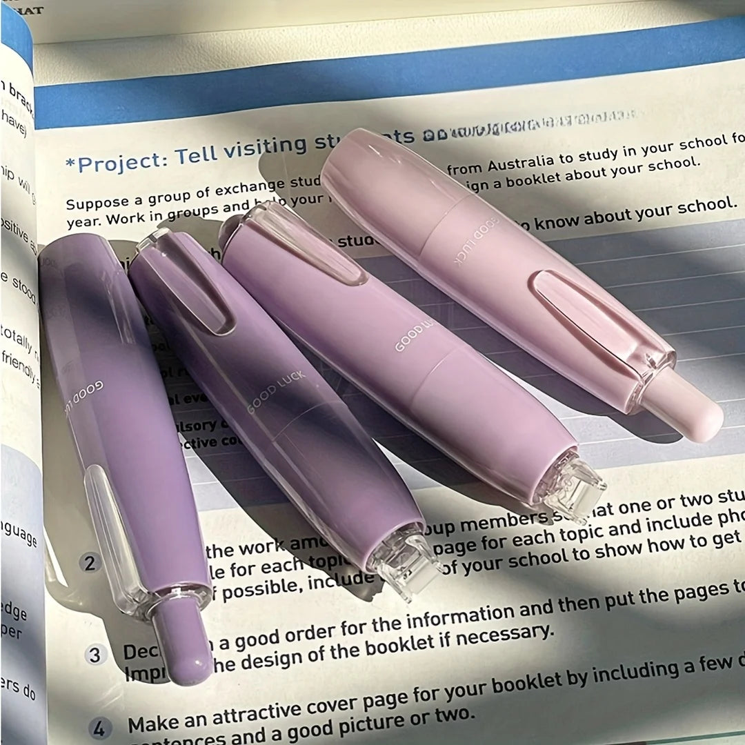 4pcs gradient color tap dot adhesive set, strong double-sided tape, large-capacity replaceable core, hand-made tape