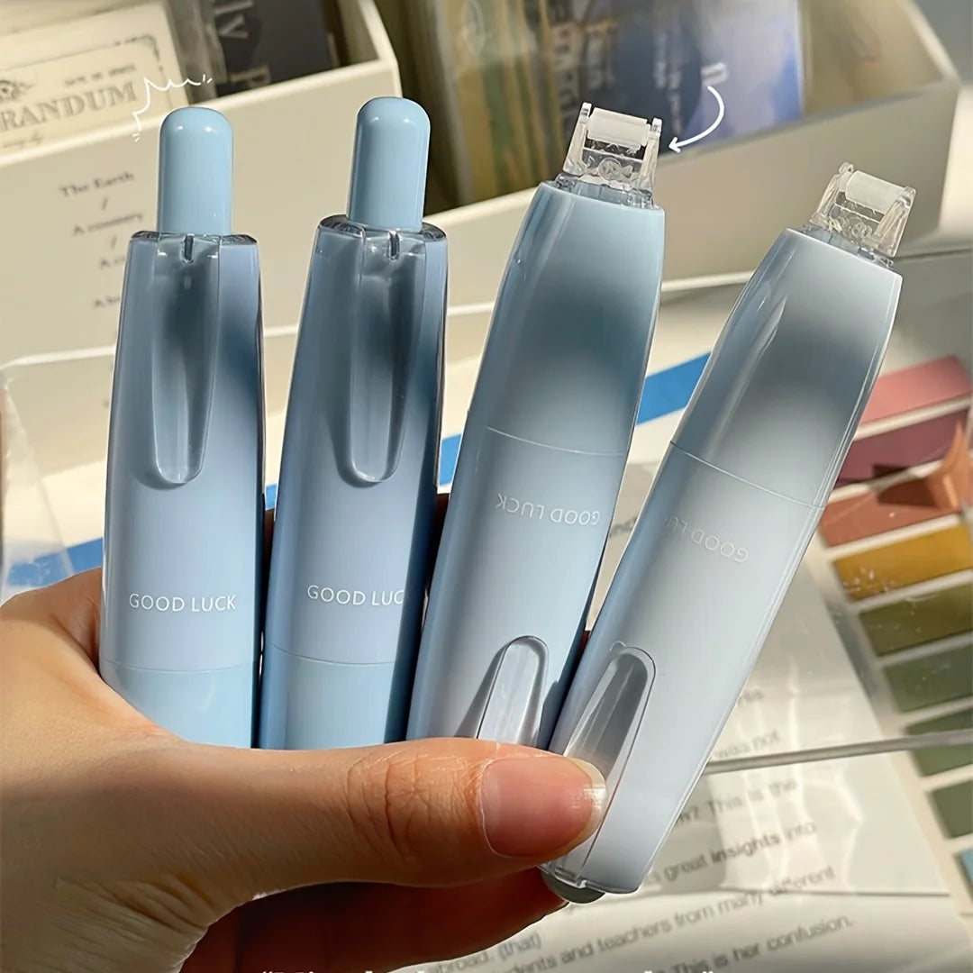 4pcs gradient color tap dot adhesive set, strong double-sided tape, large-capacity replaceable core, hand-made tape