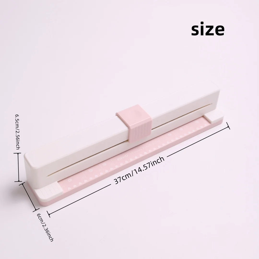 30 Hole A4 B5 A5 B6 A6 Loose Leaf Punch Notebook Planner Paper Hand Push Perforated Puncher School Supplies Stationery