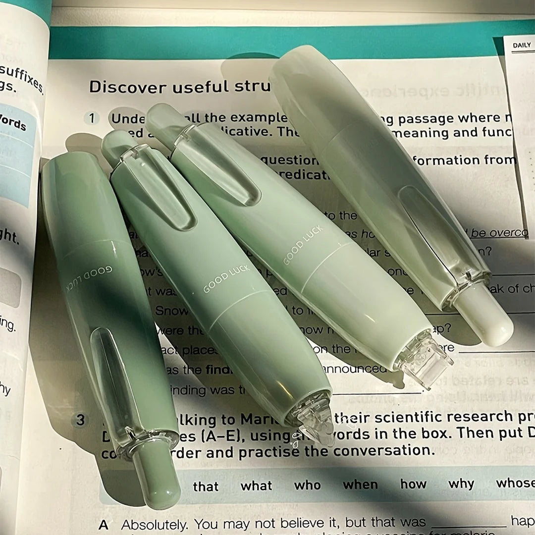 4pcs gradient color tap dot adhesive set, strong double-sided tape, large-capacity replaceable core, hand-made tape